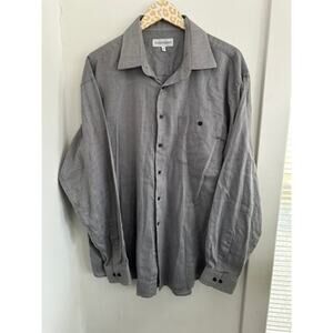 Yves Saint Laurent Men's Button Front Dress Shirt | Size 17.5